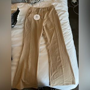 Princess Polly Khaki wide leg pant